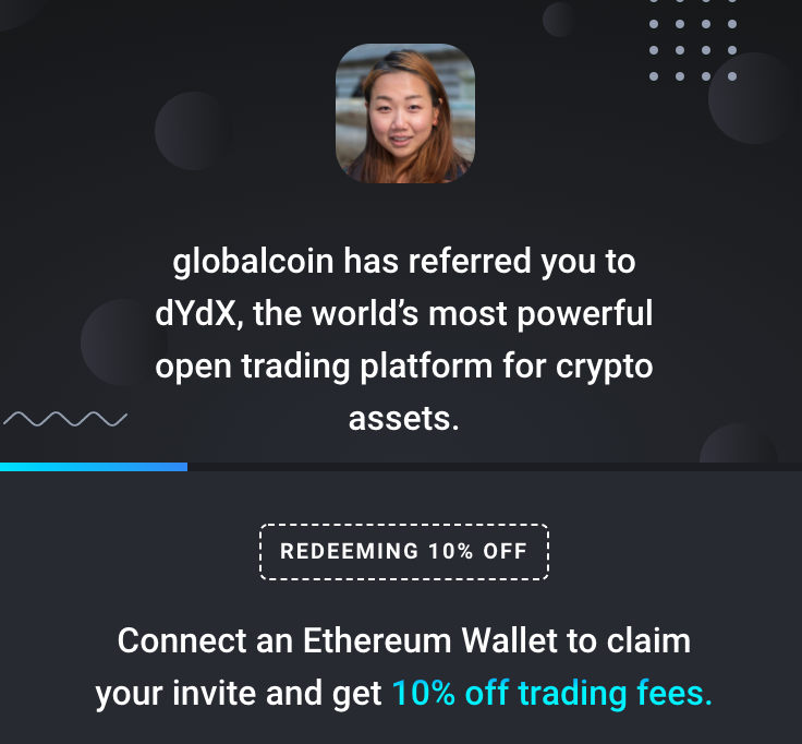 Trade on dYdX with 10% Off Trading Fees- Perpetuals, Margin and Spot