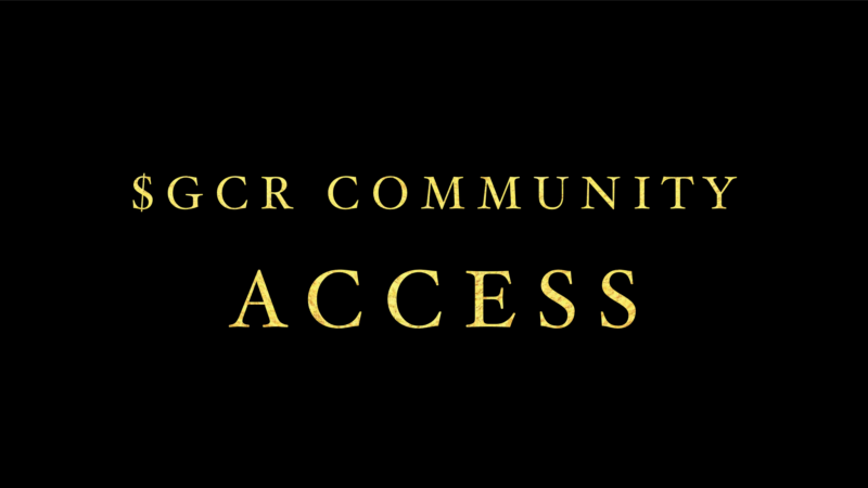 The GCR Community